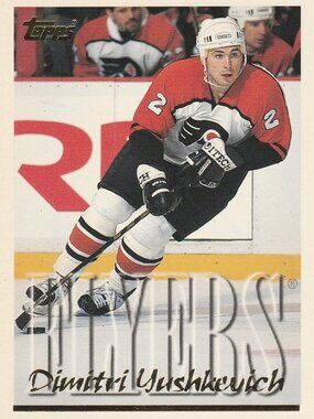 Dimitri Yushkevich - 1995 Topps NHL Hockey Card